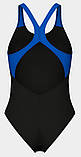 Купальник закритий для Жінкиок Arena BREATH SWIMSUIT V BACK LB синій, чорний, бірюзовий Жінки 36, фото 4