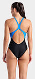 Купальник закритий для Жінкиок Arena BREATH SWIMSUIT V BACK LB синій, чорний, бірюзовий Жінки 36, фото 8