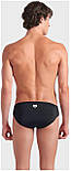 Плавки-сліпи для Чоловічаовіків Arena POSEIDONIA SWIM BRIEFS чорний, білий Чоловіча 85, фото 4
