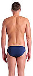 Плавки-сліпи для Чоловікиовіків Arena REFLECTING SWIM BRIEFS темно-синій, білий Чоловіки 85, фото 8