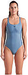 Купальник закритий для Жіночаок Arena SOLID SWIMSUIT CONTROL PRO BAC сірий Жіноча 40, фото 4