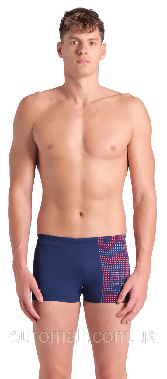 Плавки-шорти для Чоловікиовіків Arena FOGGY DOTS SWIM SHORT темно-синій, кораловий Чоловіки 90, фото 1