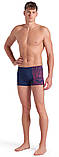 Плавки-шорти для Чоловікиовіків Arena FOGGY DOTS SWIM SHORT темно-синій, кораловий Чоловіки 90, фото 3