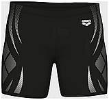 Плавки-шорти для чоловіків Arena POSEIDONIA SWIM MID JAMMER чорний, білий Чоловічий 90, фото 3