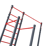 Вуличний багатофункціональний тренажер K-Sport KSOZ007 з турніком, драбиною та брусами для Street Workout, фото 3