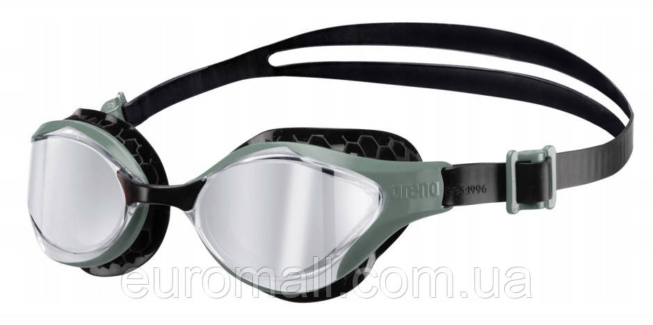 Окуляри для плавання Arena AIR-BOLD SWIPE MIRROR сріблястий, темно-оливковий Унісекс OFSM, фото 1