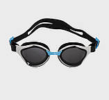 Окуляри для плавання Arena AIR-BOLD SWIPE сірий, чорний, блакитний Унісекс OSFM, фото 2