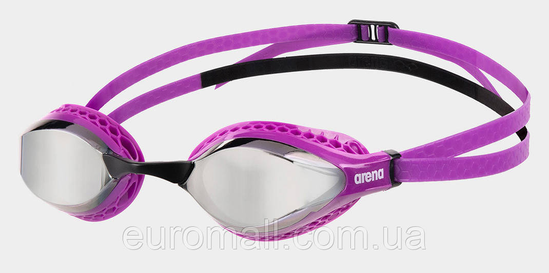 Окуляри для плавання Arena AIR-SPEED MIRROR бузковий, чорний Унісекс OFSM, фото 1
