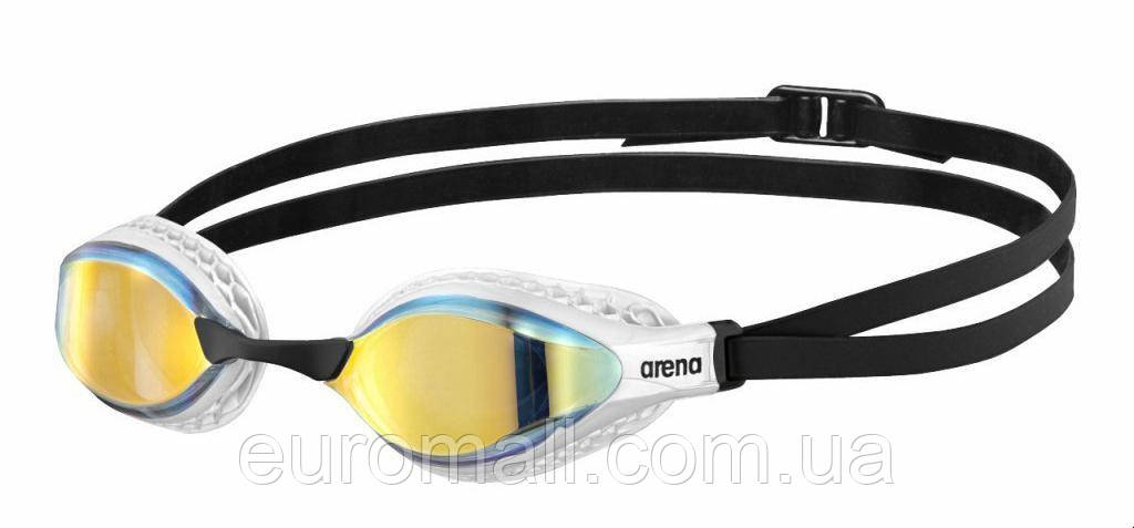 Окуляри для плавання Arena AIR-SPEED MIRROR жовтий, мідно-білий Унісекс OSFM, фото 1
