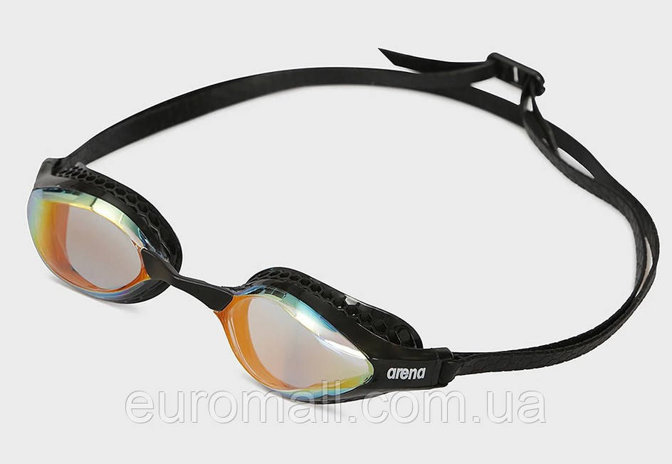 Окуляри для плавання Arena AIR-SPEED MIRROR жовтий, мідно-чорний Унісекс OSFM, фото 1