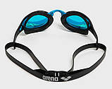 Окуляри для плавання Arena COBRA EDGE SWIPE MIRROR чорний, бірюзовий Унісекс OSFM, фото 3