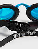 Окуляри для плавання Arena COBRA EDGE SWIPE MIRROR чорний, бірюзовий Унісекс OSFM, фото 5