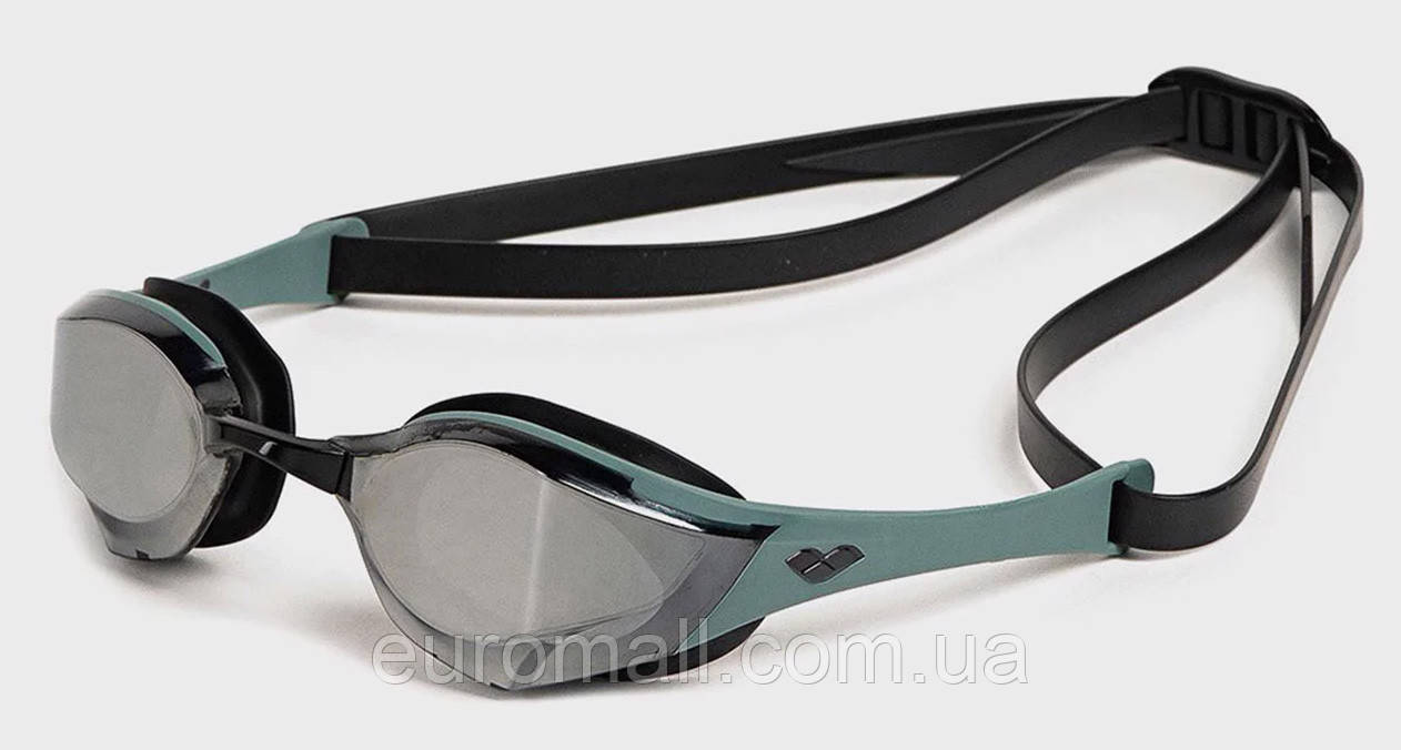 Окуляри для плавання Arena COBRA EDGE SWIPE MIRROR чорний, хакі Унісекс OSFM, фото 1