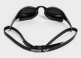Окуляри для плавання Arena COBRA EDGE SWIPE MIRROR чорний, хакі Унісекс OSFM, фото 3