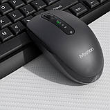 Миша бездротова USB + Bluetooth Meetion BTM100R 3-mode(2.4+BT1+BT2) 3200dpi 300mAh сіра, фото 7