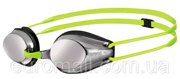 Окуляри для плавання Arena TRACKS JR MIRROR сріблястий, чорний, жовтий Діти OFSM, фото 1