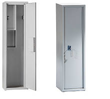 Збройовий сейф (125х28х20 см) з відсіком для патронів сірий