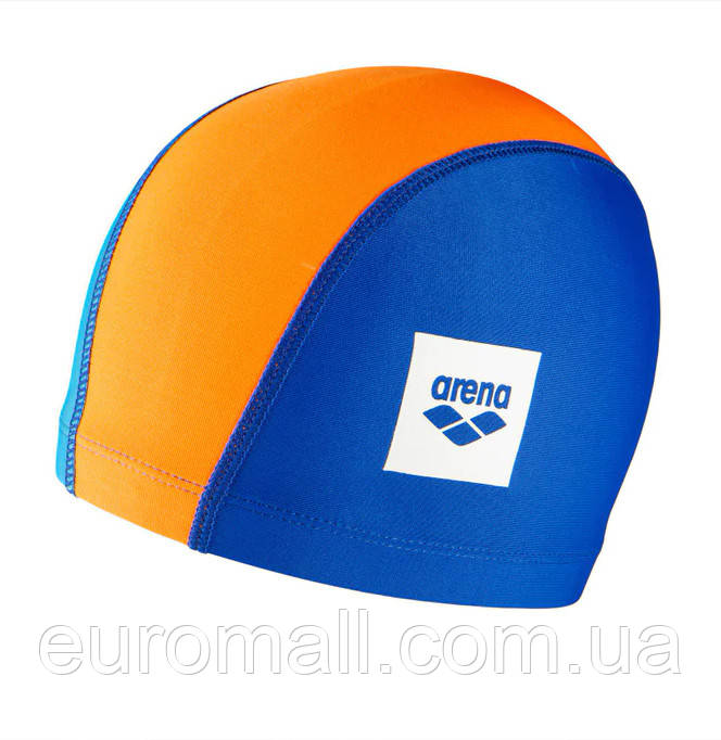 Шапка для плавання Arena UNIX II JR синій, помаранчевий, блакитний Діти OSFM, фото 1