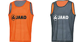 Манішка двостороння дитяча Jako Reverse помаранчевий, сірий Діт 50х40см