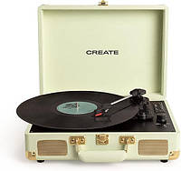 Вініловий ретро програвач платівок із динаміком Create Pop BT USB, SD, Micro-SD