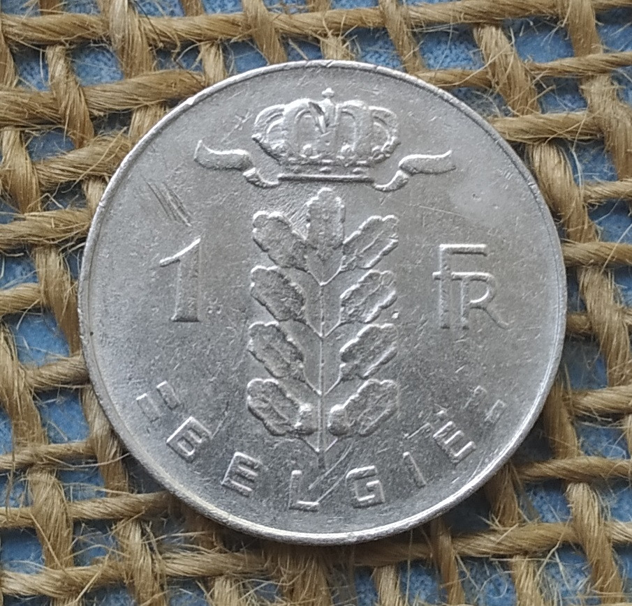 1 франк 1972 року. Бельгiя