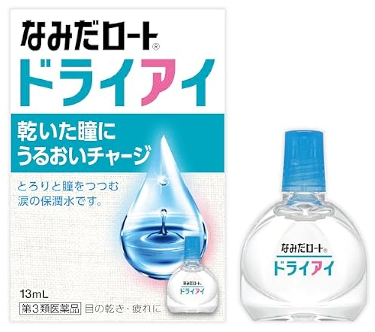 Rohto Namida Dry Eye краплі проти сухості, втоми очей, дискомфорту від лінз, 13 мл. До 11/2027