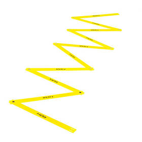 Сходи координаційні-зигзаг Meta Agility Smart Criss-Cross Ladder жовтий Уні 4 м