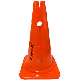 Конус для жердин та кілець Meta Training Cone with Holes & Slit помаранчевий Унісекс 30 см