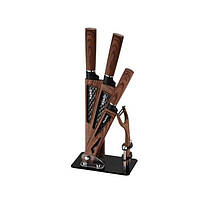 Набір ножів кухонних Magio MG-1095 Коричневий