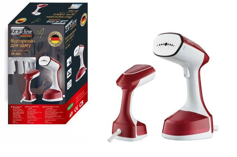 Вертикальний ручний відпарювач для одягу Zepline ZP-204 (Червоний)