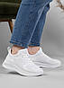 Жіночі кросівки з шкіри та вентильована сітка білі (236 Б), фото 6