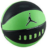 М'яч баскетбольний Nike JORDAN ULTIMATE 2.0 8P DEFLATED зелений, чорний Уні 7, фото 3