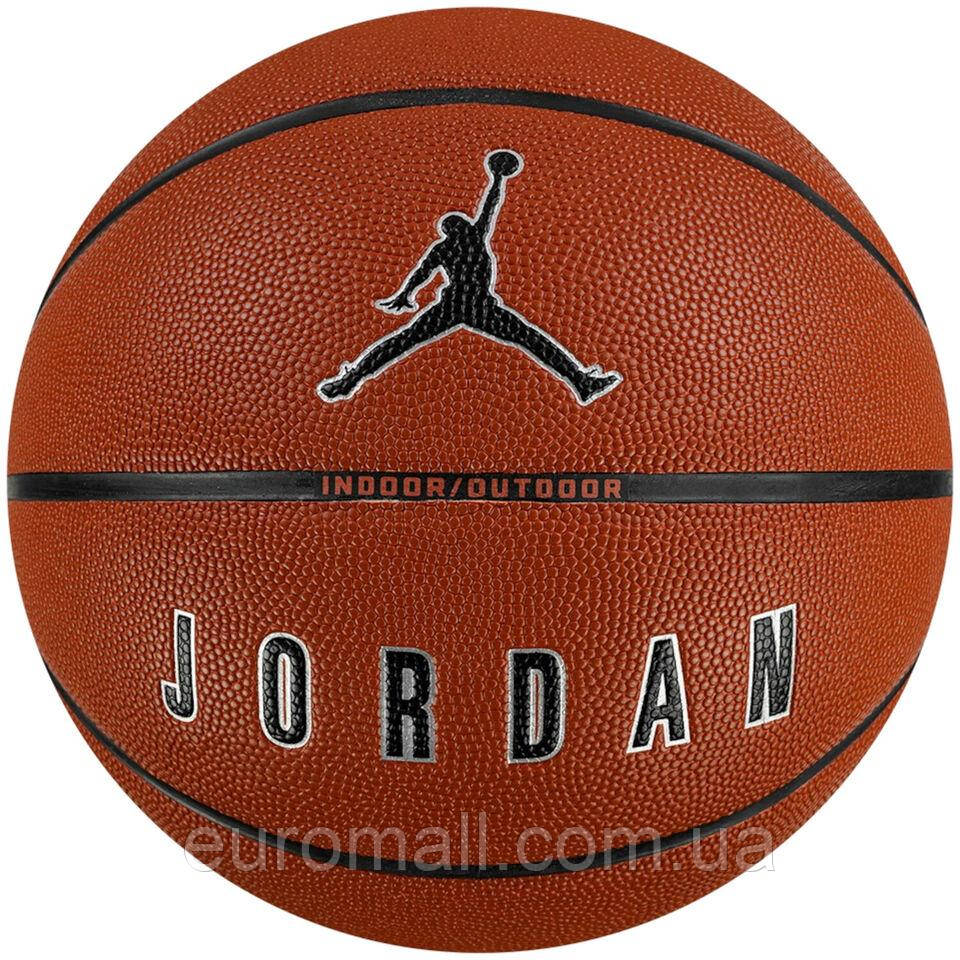 М'яч баскетбольний Nike JORDAN ULTIMATE 2.0 8P DEFLATED коричневий, чорний Уні 7