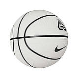 М'яч баскетбольний Nike PLAYGROUND 8P 2.0 G ANTETOKOUNMPO DEFLATED PALE блідо-слонова кістка, чорний, фото 3