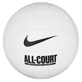 М'яч волейбольний Nike ALL COURT VOLLEYBALL DEFLATED білий Уні 5