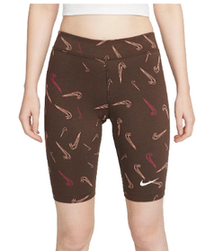 Лосини W NSW SHORT AOP PRNT коричневий Жін XS