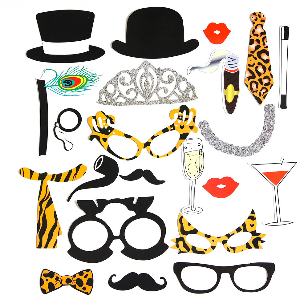 Бутафорія для свята унісекс 25 деталей one size різнобарвний, фото 1