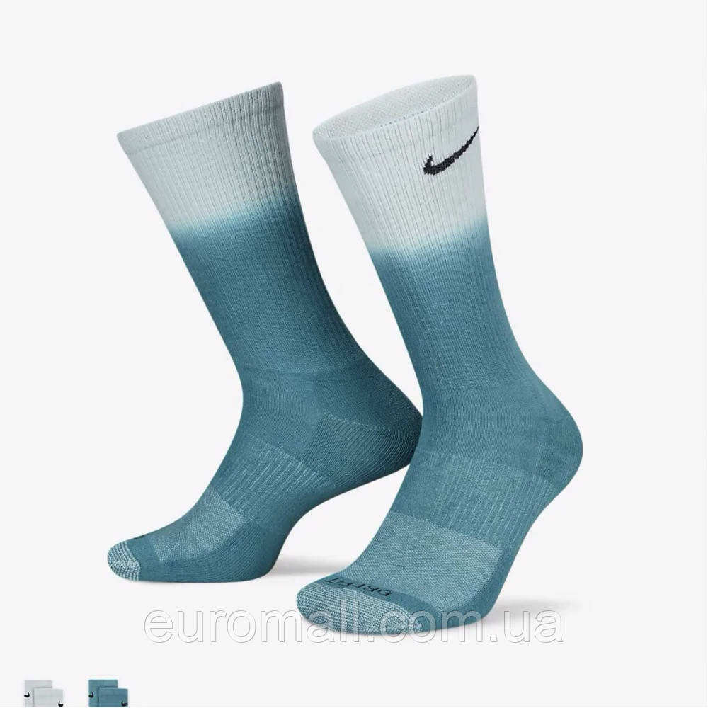 Шкарпетки Nike U NK EVERYDAY PLUS CUSH CREW зелений, білий Уні 38-42