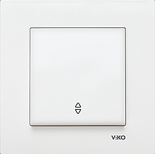 Вимикач прохідний VIKO Karre (білий)