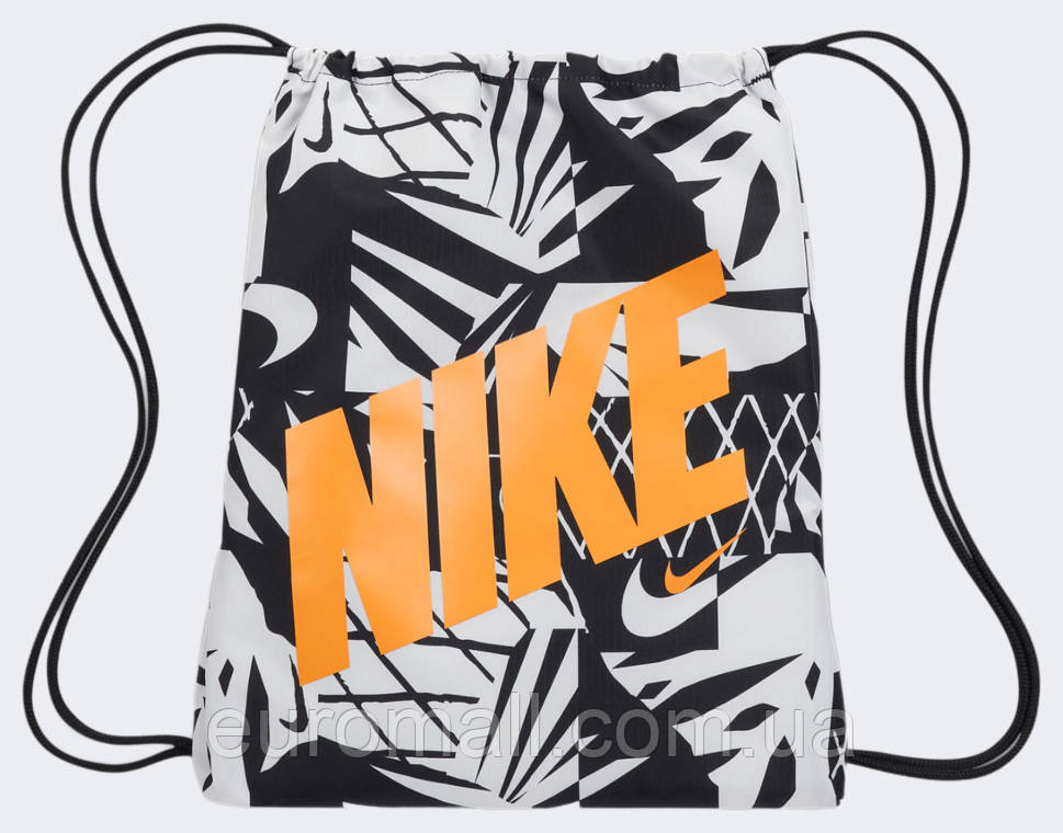 Мішок Nike Y NK DRAWSTRING - CAT AOP 1 чорний, білий, помаранчевий Діт 43 x 36 см