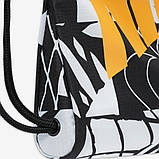 Мішок Nike Y NK DRAWSTRING - CAT AOP 1 чорний, білий, помаранчевий Діт 43 x 36 см, фото 5