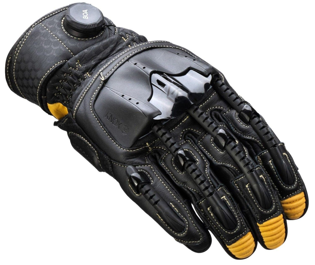 Моторукавиці Knox Handroid Pod MK5 чорний/жовтий, S