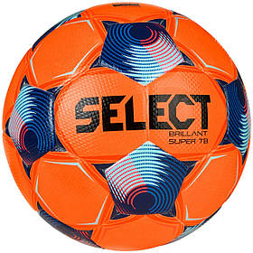 М'яч футбольний Select BRILLANT SUPER FIFA TB v25 помаранчевий, синій Унісекс 5