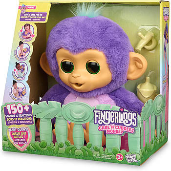 Інтерактивна мавпочка Санні Fingerlings Care n Cuddles Interactive Baby Monkey