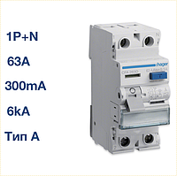 CFA263D Hager - ПЗВ (УЗО) 2P 63A 300mA тип A