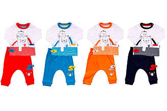 Комплект демісезонний для хлопчика (кофта довгий рукав + штанники), Miniworld (розмір 62-68)