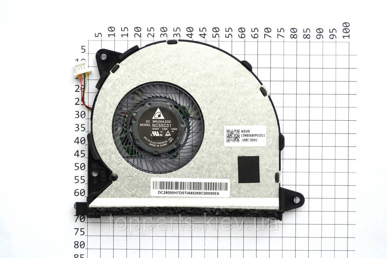 Вентилятор для ноутбука Asus UX305UA, UX306UA, U305UA (NC55C01-15G04), DC (5V, 0.5A), 4pin, фото 1