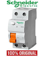 ПЗВ 2P 40A 30mA SCHNEIDER ELECTRIC 11452 ВД63 Диференціальне реле, вимикач струму Домовий (100% оригінал)