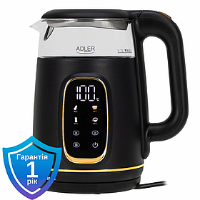 Чайник електричний Adler AD 1305 LED black gold 40-100 °C 1.7 L