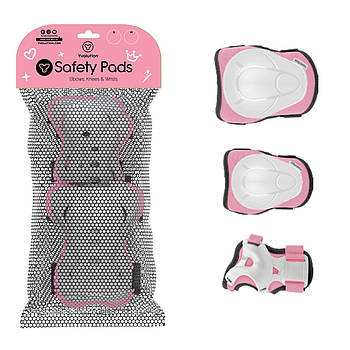 Комплект захисту Yvolution, розмір S, рожевий